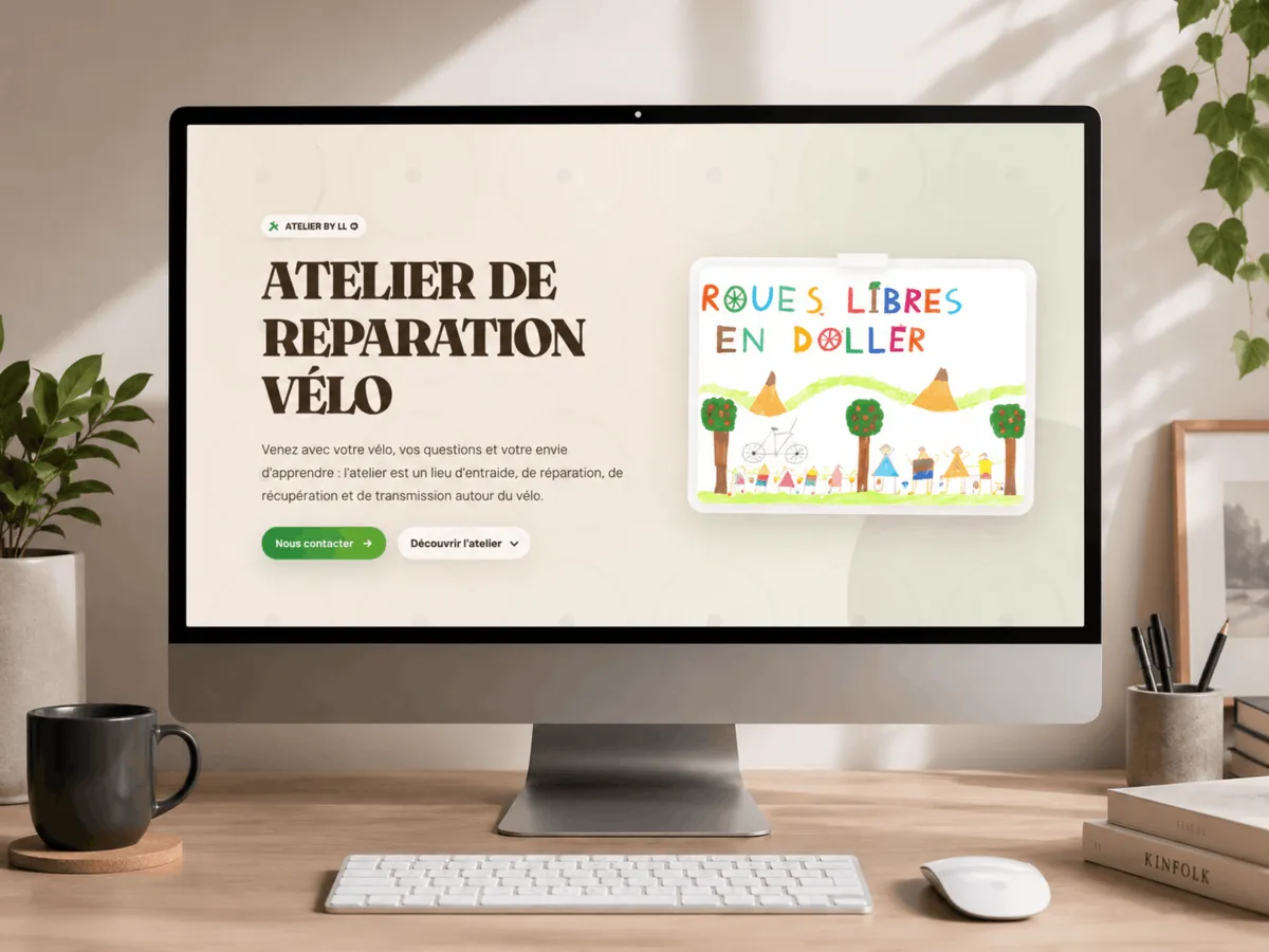 Aperçu d’un site web réalisé par Startblok pour Roues Libres en Doller